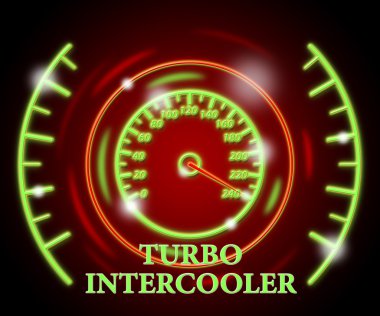 Yüksek hız ve Boost Turbo Intercooler gösterir