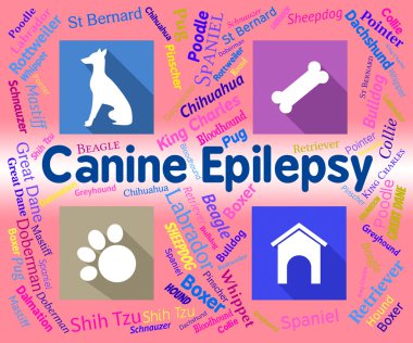 Canine Epilepsy Means Dog And Puppies Fits clipart
