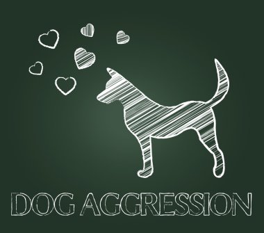 Düşman Pups ve kızgın köpek köpek saldırganlık anlamına gelir