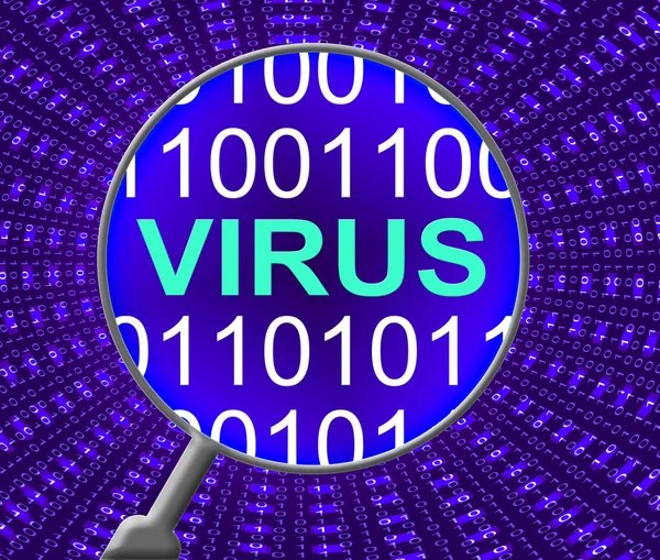 Internet Virus middelen-website en communicatie — Stockfoto