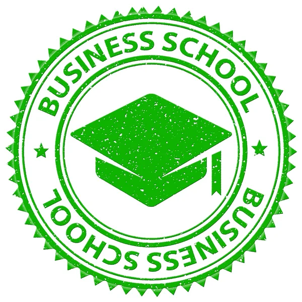 Obchodní Business School znamená společnost a obchod — Stock fotografie