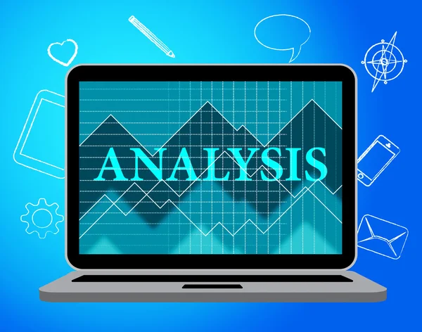 Analys Online representerar webbplats och Data — Stockfoto
