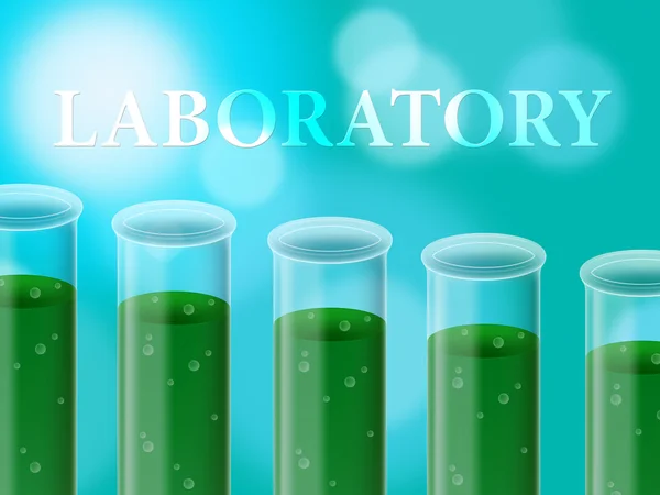 Experimento de Laboratorio Representa Análisis Examinar y Evaluación — Foto de Stock