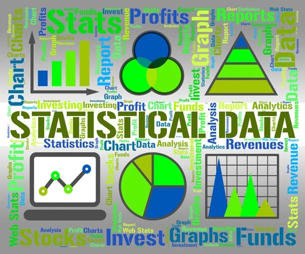 Statistische Daten repräsentieren Infografik und Grafik — Stockfoto