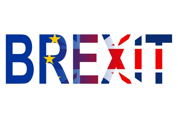 Brexit Word représente la Grande-Bretagne Union européenne et grande — Photo