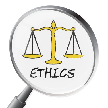 Etik Büyüteç ahlaki Stand ve Ethos temsil eder