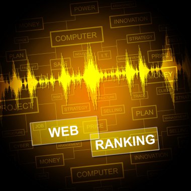 Web Ranking Represents Search Engine And Keyword clipart