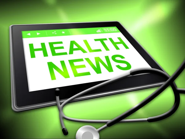 Health News Represents Preventive Medicine And Article — Stock Photo, Image