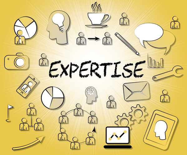 Expertise Icons Means Trained Experts And Proficiency