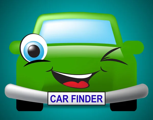 Kiralık Finder için arama ve otomobil gösterir — Stok fotoğraf
