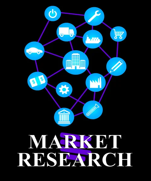 Средства исследования рынка для продажи и бизнеса — стоковое фото
