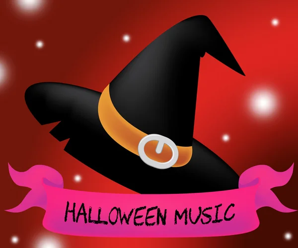 Halloween Music Means Trick Or Treat And Audio — Stock Photo, Image