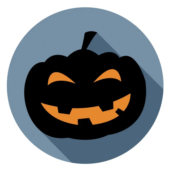 Halloween Pumpkin Icon Represents Autumn Sign And Spooky — Stock Photo, Image