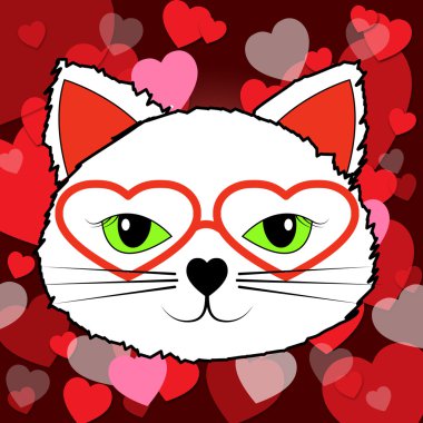 Sevgililer günü ve sevgi kalpleri kedi anlamına gelir