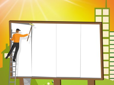 Billboard boşaltmak ile Büyükşehir Belediye gösterir ve teşvik