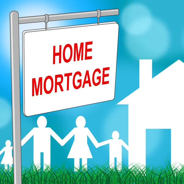 Home Ipoteca Mostra Immobiliare e prestiti — Foto Stock