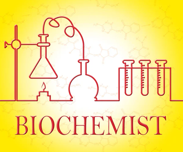 Biochemik výzkum znamená vybavení studií a experimentů — Stock fotografie