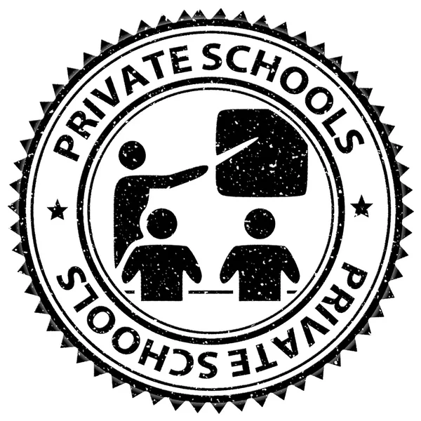 Escuelas privadas muestra no gubernamental y educado —  Fotos de Stock