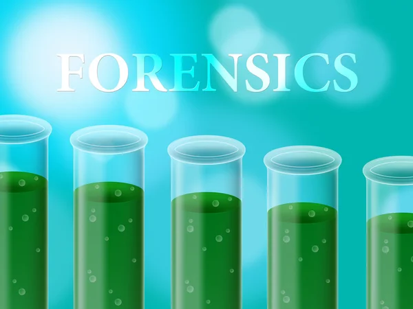 Forensics Research Indicates Study Examine And Experiment — Stock Photo, Image