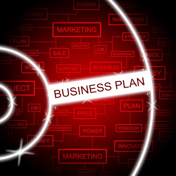 Бизнес-план представляет программную формулу и предложения — стоковое фото
