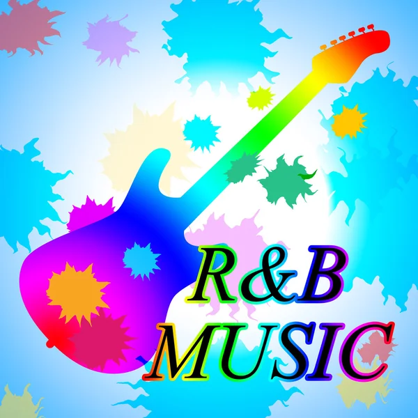 R&B 음악 리듬 앤 블루스와 Rnb 보여줍니다. — 스톡 사진