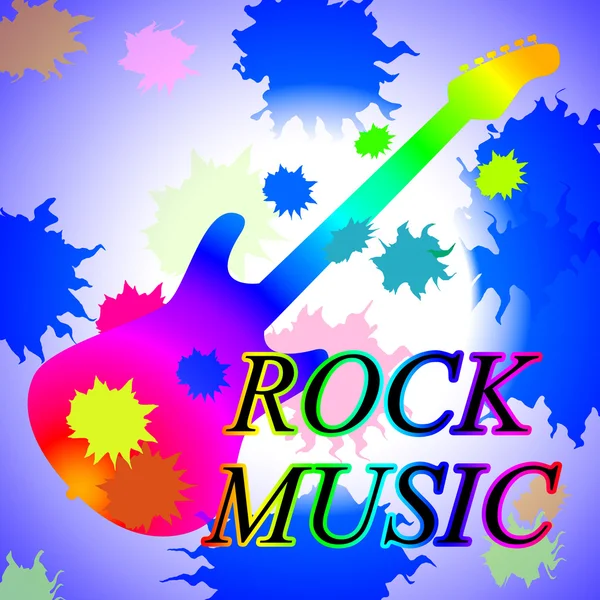 Rockmusik zeigt Soundtrack und Popularität — Stockfoto