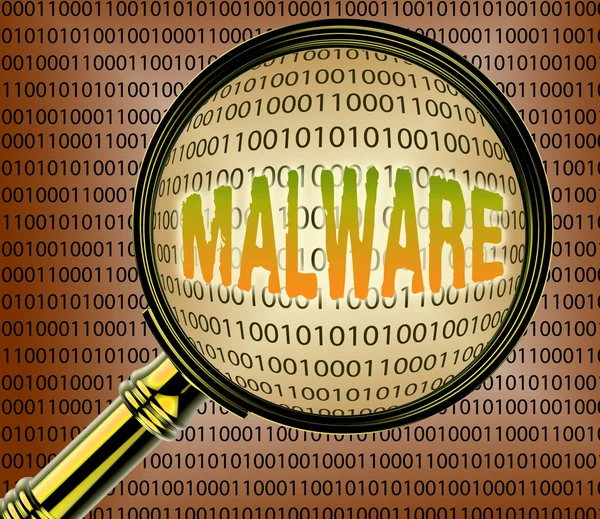 Data Malware Means Search Infection And Searches — Stock Photo, Image