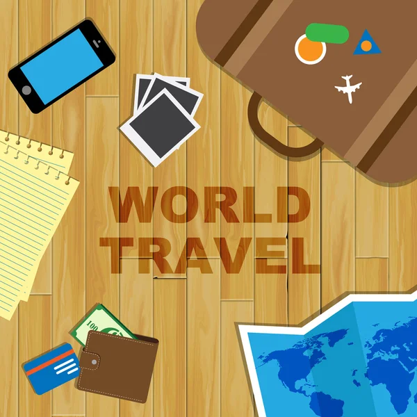 World Travel Shows Tours Viagem e Planeta — Fotografia de Stock