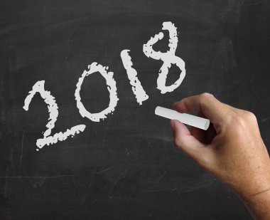 İki bin sekiz yeni yıl ve yıllık gösterir