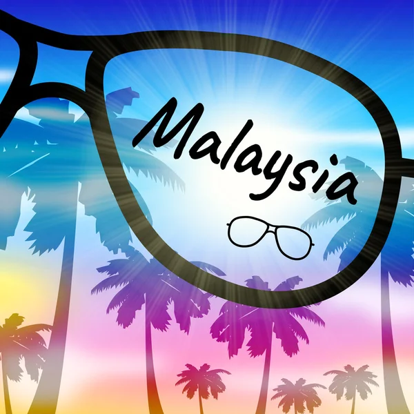 Malaysia Holiday Indicates Go On Leave And Getaway — Stock Photo, Image