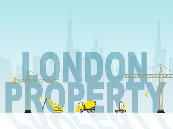 Londyn Właściwość wskazuje nieruchomości i mieszkania — Zdjęcie stockowe