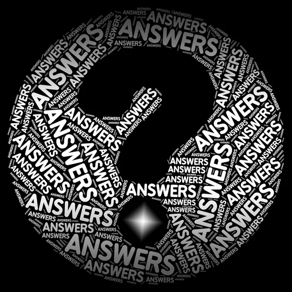 Answers Question Mark Represents Not Sure And Answering — Stock Photo, Image