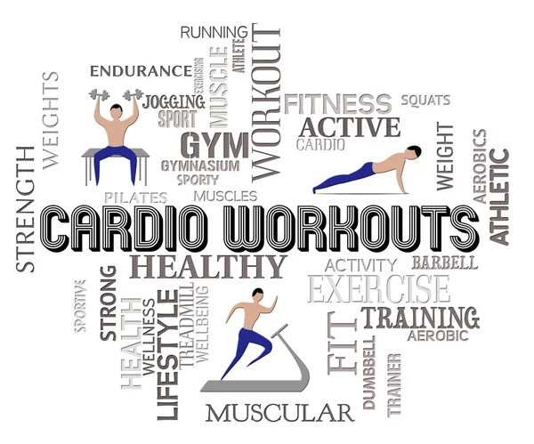 Cardio training toont Fit en Beat — Stockfoto