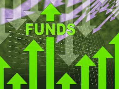 Borsa ve para fonları grafik temsil eder