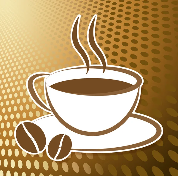 Coffee Cup Icon Indicates Drink Cups And Cafe — Stock Photo, Image