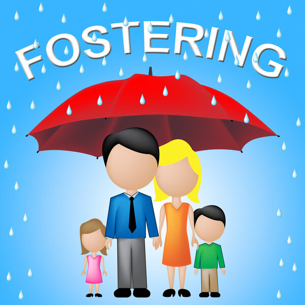 Fostering Family Indicates Relative Adoption And Umbrellas