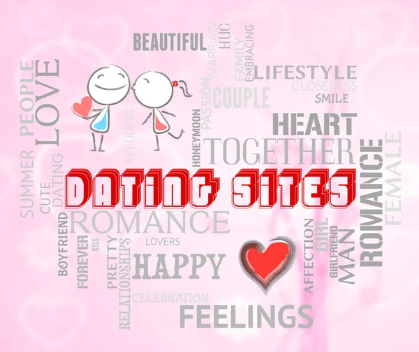 Dating Sites Indicates Find Love And Affection — Stock Photo, Image