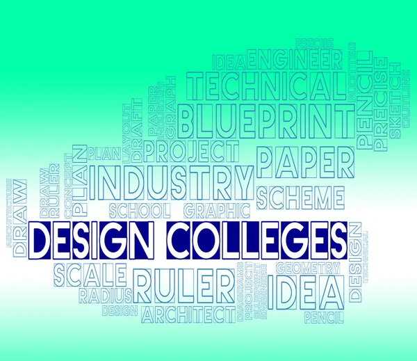 Design Colleges zeigt Visualisierung Grafik und Konzept — Stockfoto