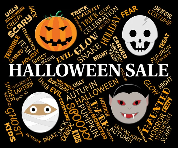 Halloween Sale Represents Trick Or Treat And Celebration — Stock Photo, Image