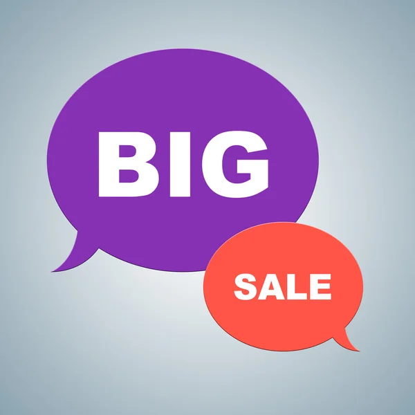 Big Sale Shows Closeout Discounts And Savings — Stock Photo, Image