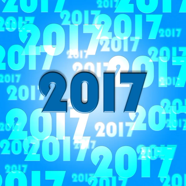 Ventisette mezzi felice anno nuovo e annuale — Foto Stock