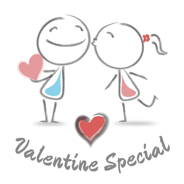 Valentýna speciální prostředky hledání lásky a vůle — Stock fotografie