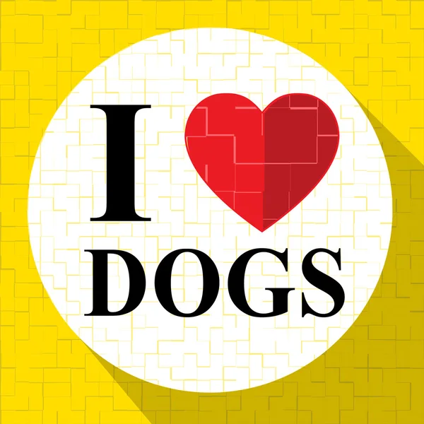 Älskar hundar representerar fantastiskt Doggy och trevlig valp — Stockfoto