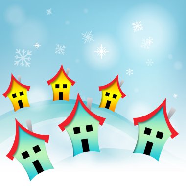 Snowy evler temsil ev ev ve konut