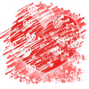 Arka plan kalpler Sevgililer günü temsil eder ve soyutlayan