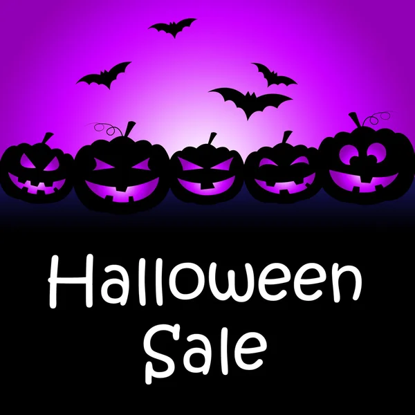 Halloween försäljning: knep eller behandla och firande — Stockfoto