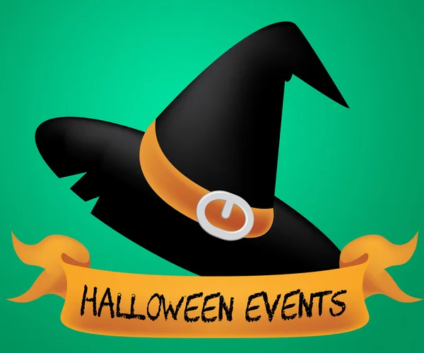 Halloween gebeurtenissen toont truc of behandelen en zaken — Stockfoto