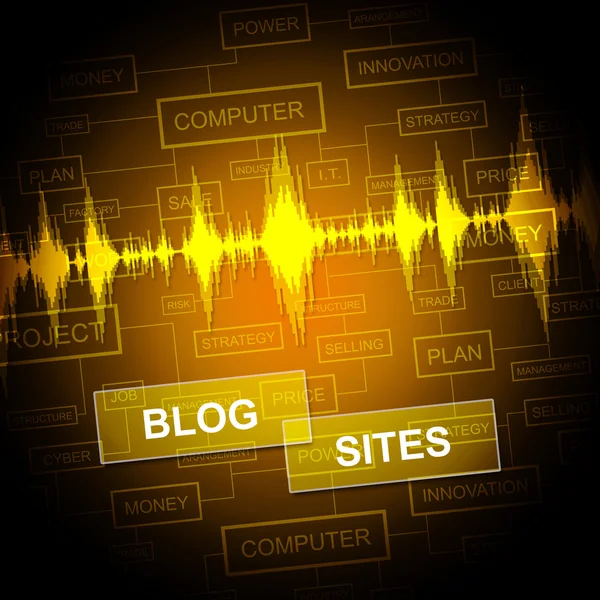 World Wide Web ve Blogger blog siteleri gösterir — Stok fotoğraf