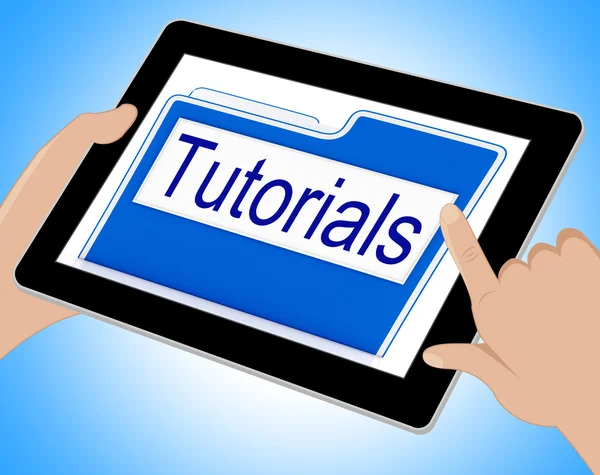 Tutorials File Indicates Organization Correspondence And Files T — Stock Photo, Image