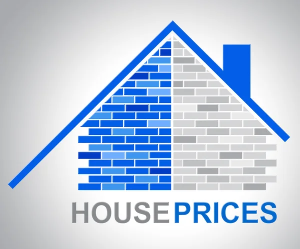 House Prices Represents Residential Charge And Estimates — Stock Photo, Image